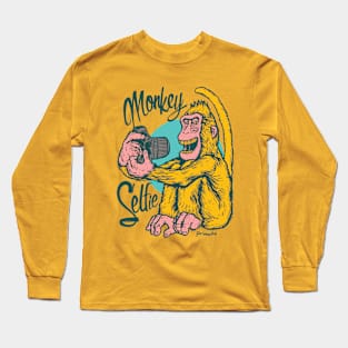 Monkey Selfie Long Sleeve T-Shirt